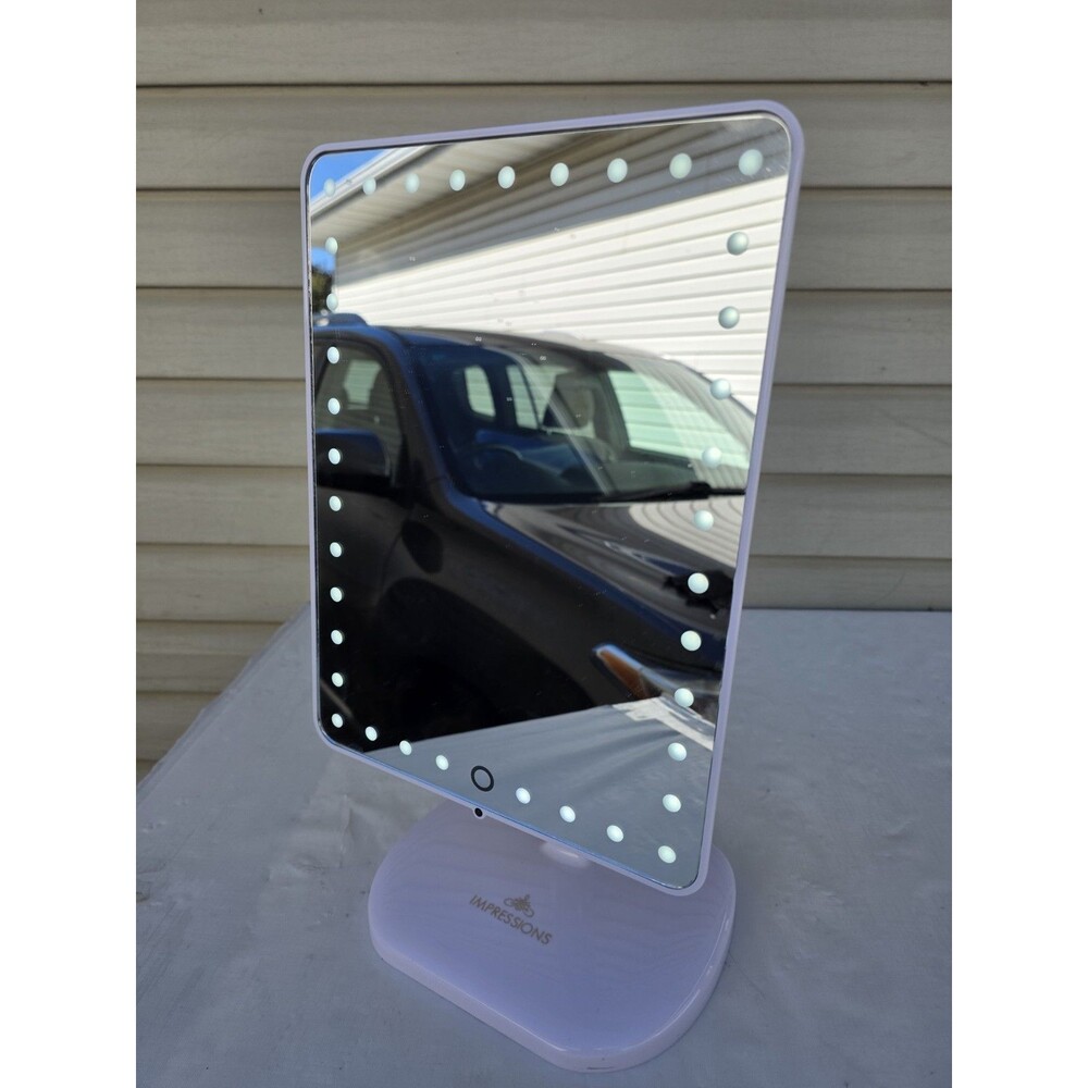 Touch Pro LED Makeup Mirror – Bluetooth Audio + Speakerphone + USB Charger